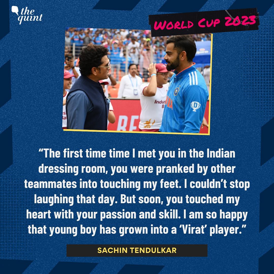 #INDvsNZ | Sachin Tendulkar penned a heartfelt note for Virat #Kohli on breaking his record and scoring 50 ODI tons.