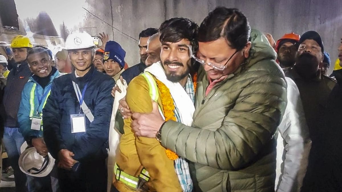 In Photos: Hugs & Smiles as Workers Trapped in Uttarkashi Tunnel Taste Freedom