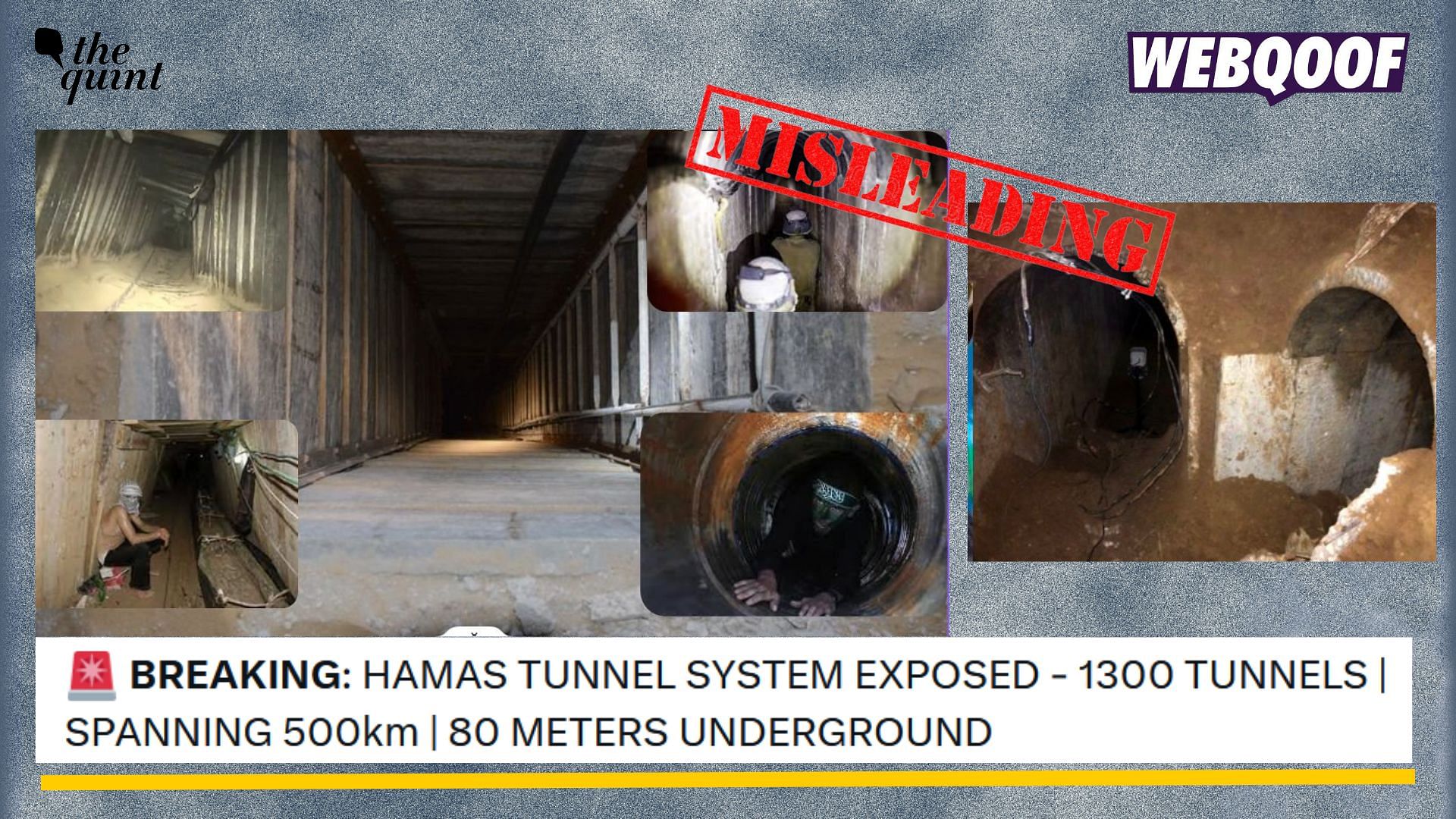 <div class="paragraphs"><p>Fact-Check: Old visuals of tunnels from Gaza is going viral as recent images released by IDF. </p></div>