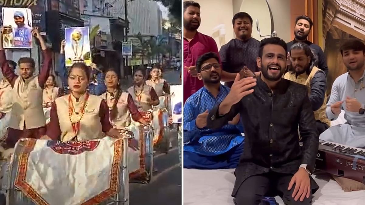 World Cup Song to Dhol: Fans Bring Out Their Creative Best Ahead of India vs Aus