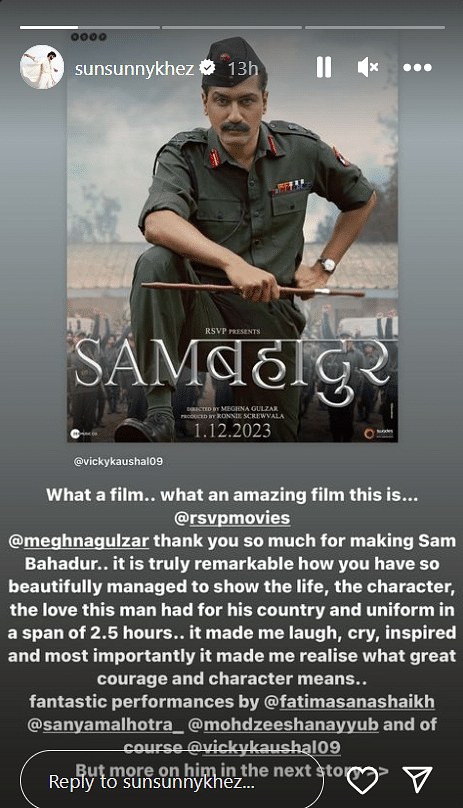 'Sam Bahadur' starring Vicky Kaushal will hit the big screens on 1 December.