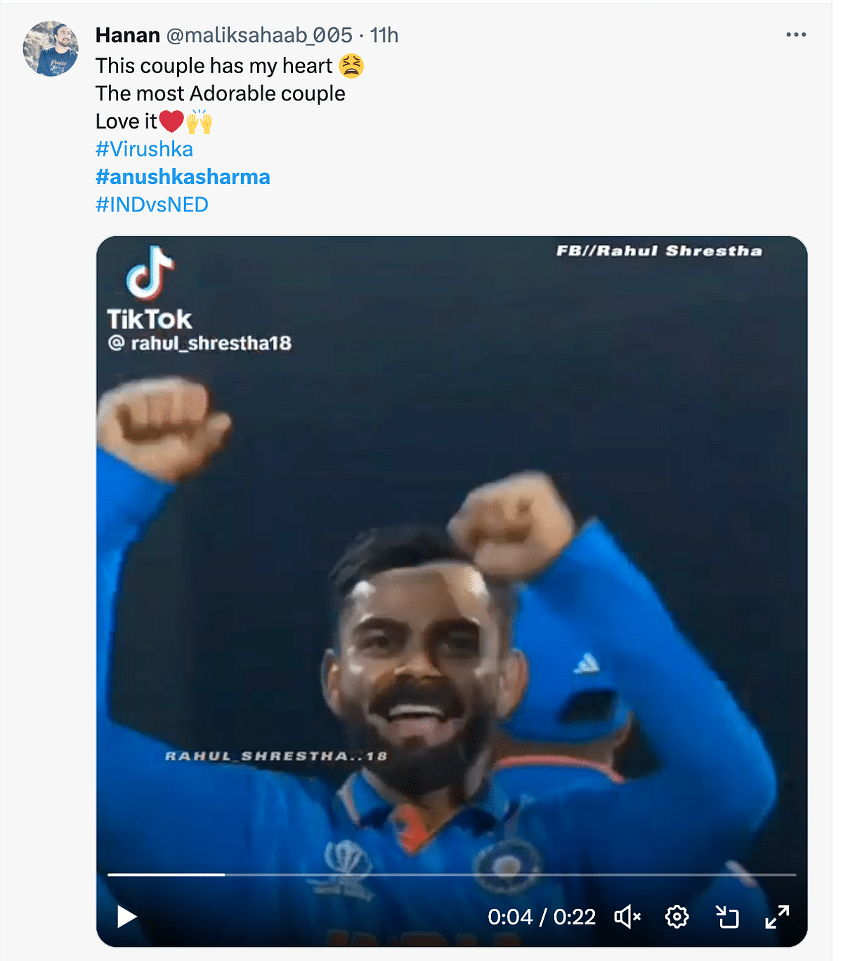 Virat Kohli got the wicket of Scott Edwards as India played against Netherlands in Bengaluru. 