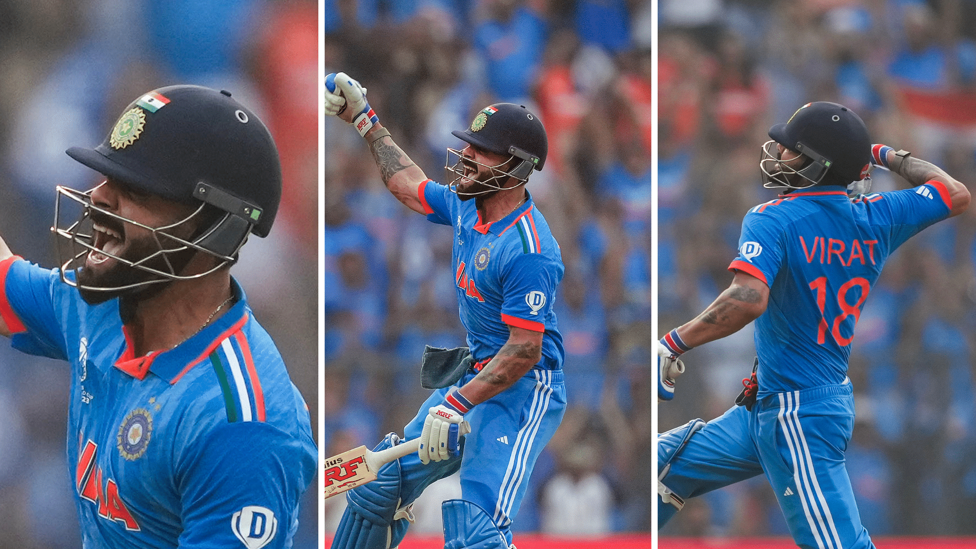 <div class="paragraphs"><p>Virat Kohli scored his 50th ODI century to become the first player to achieve the mark.</p></div>