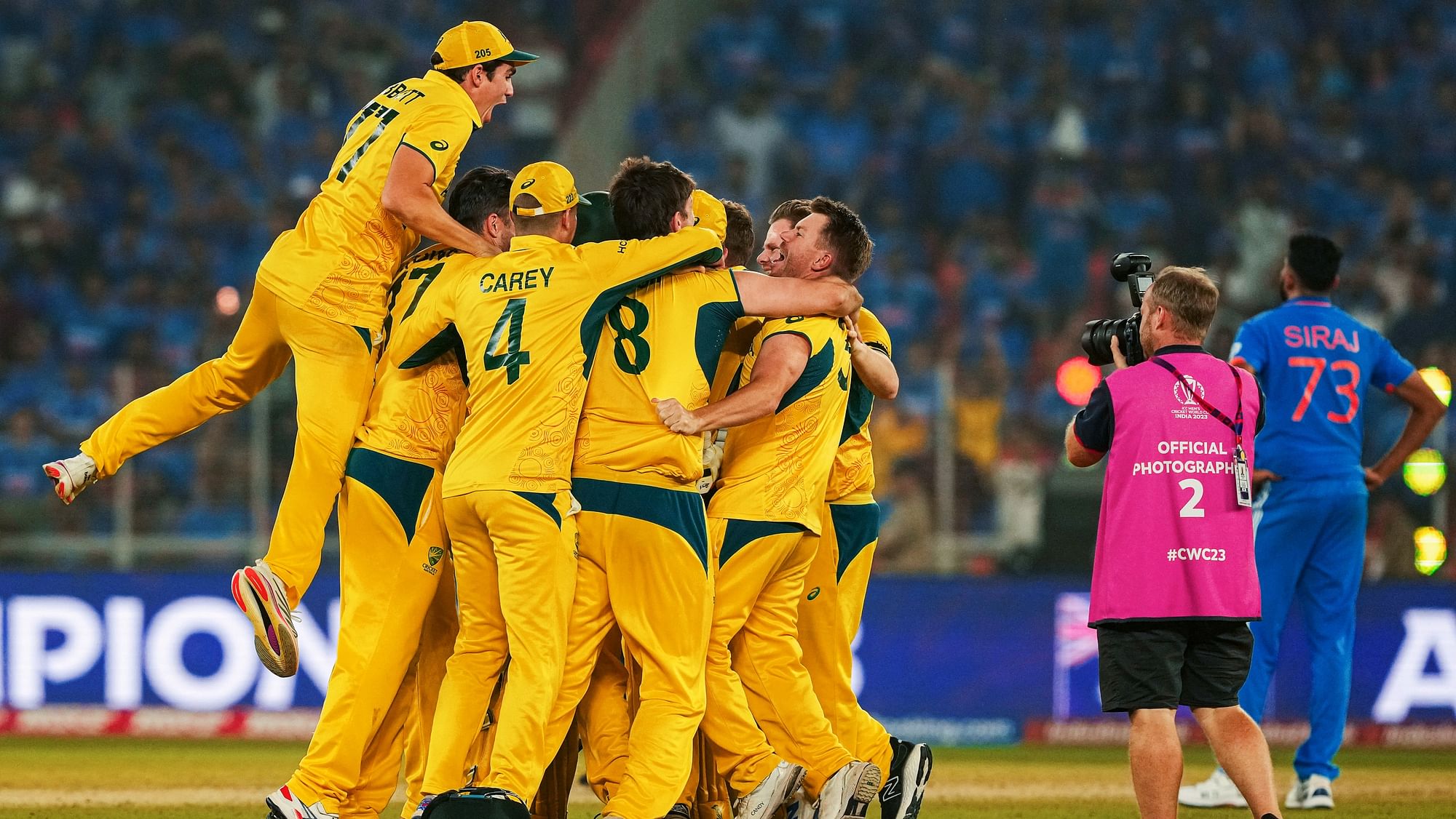 <div class="paragraphs"><p>In Photos: World Cup 2023 Final – Australia Beat India By 6 Wickets</p></div>