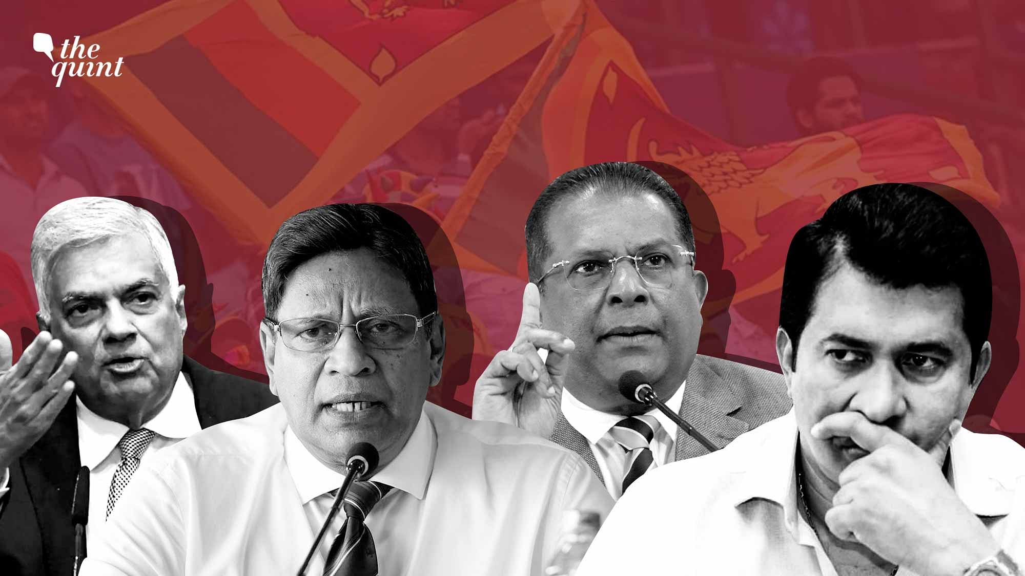 <div class="paragraphs"><p>From left to right - Sri Lankan President Ranil Wickremesinghe, SLC Secretary Mohan de Silva,&nbsp;President of Sri Lanka Cricket Shammi Silva and&nbsp;Sports Minister&nbsp;Roshan Ranasinghe.&nbsp;</p></div>
