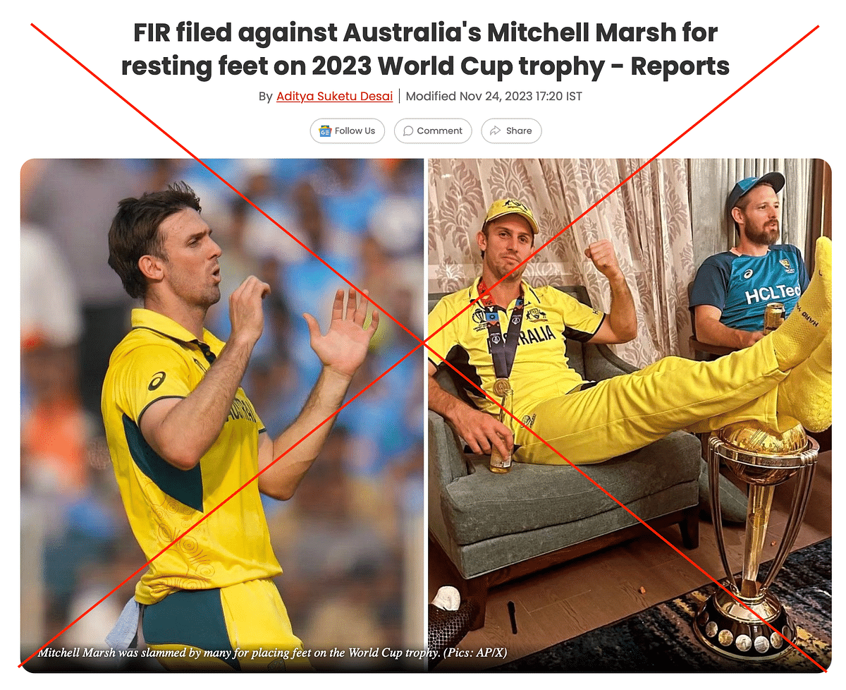 Aligarh Police said they had neither filed a FIR, nor taken cognisance of any complaint about Mitchell Marsh.