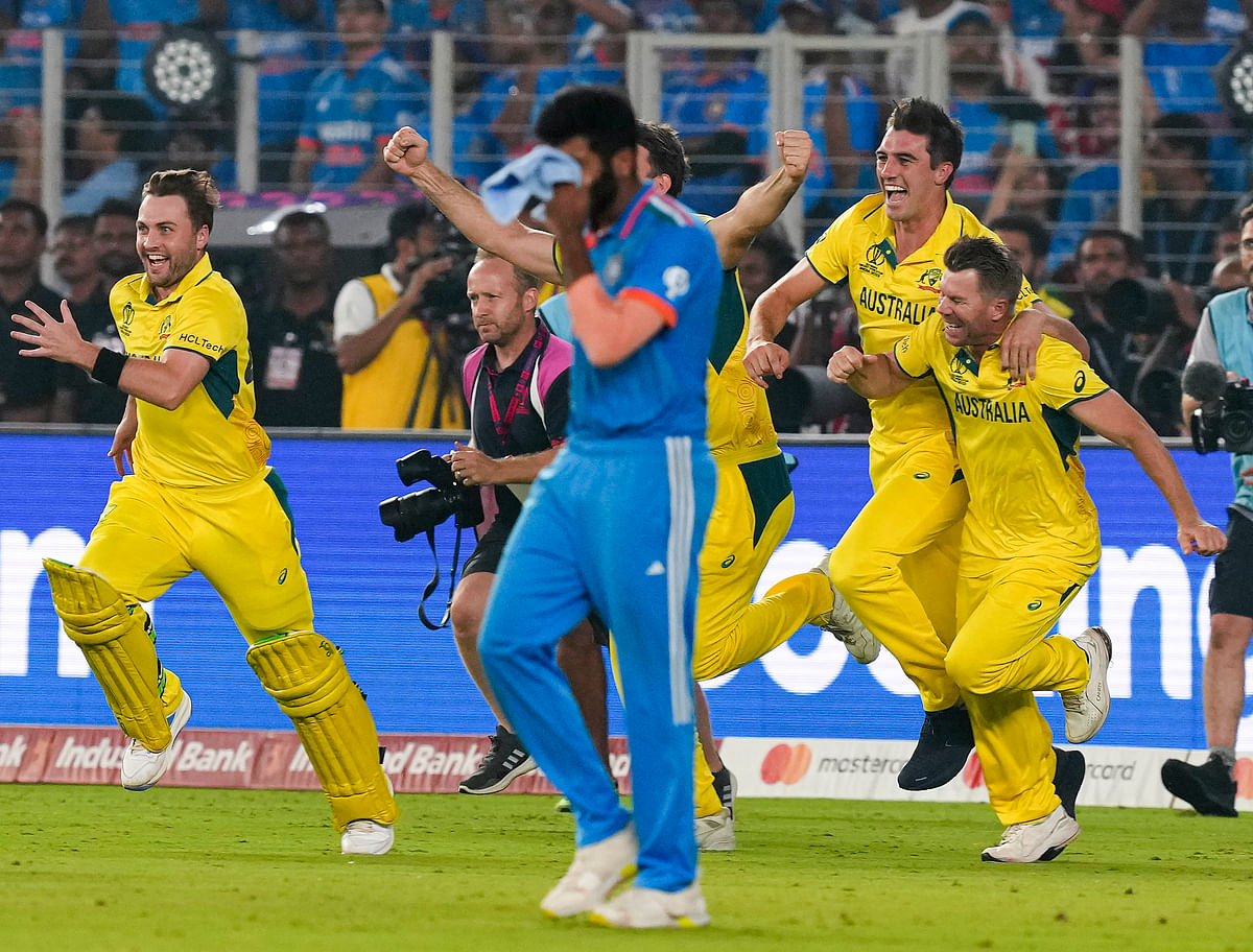 A shock defeat, and a silent stadium greeted the Australian world champions after their final victory over India.