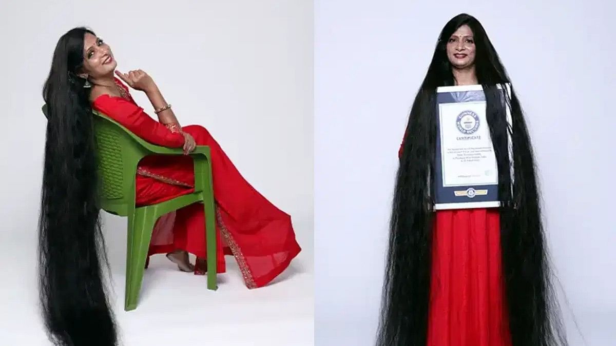 <div class="paragraphs"><p>Woman from uttar pradesh sets guinness world record for longest hair.</p></div>