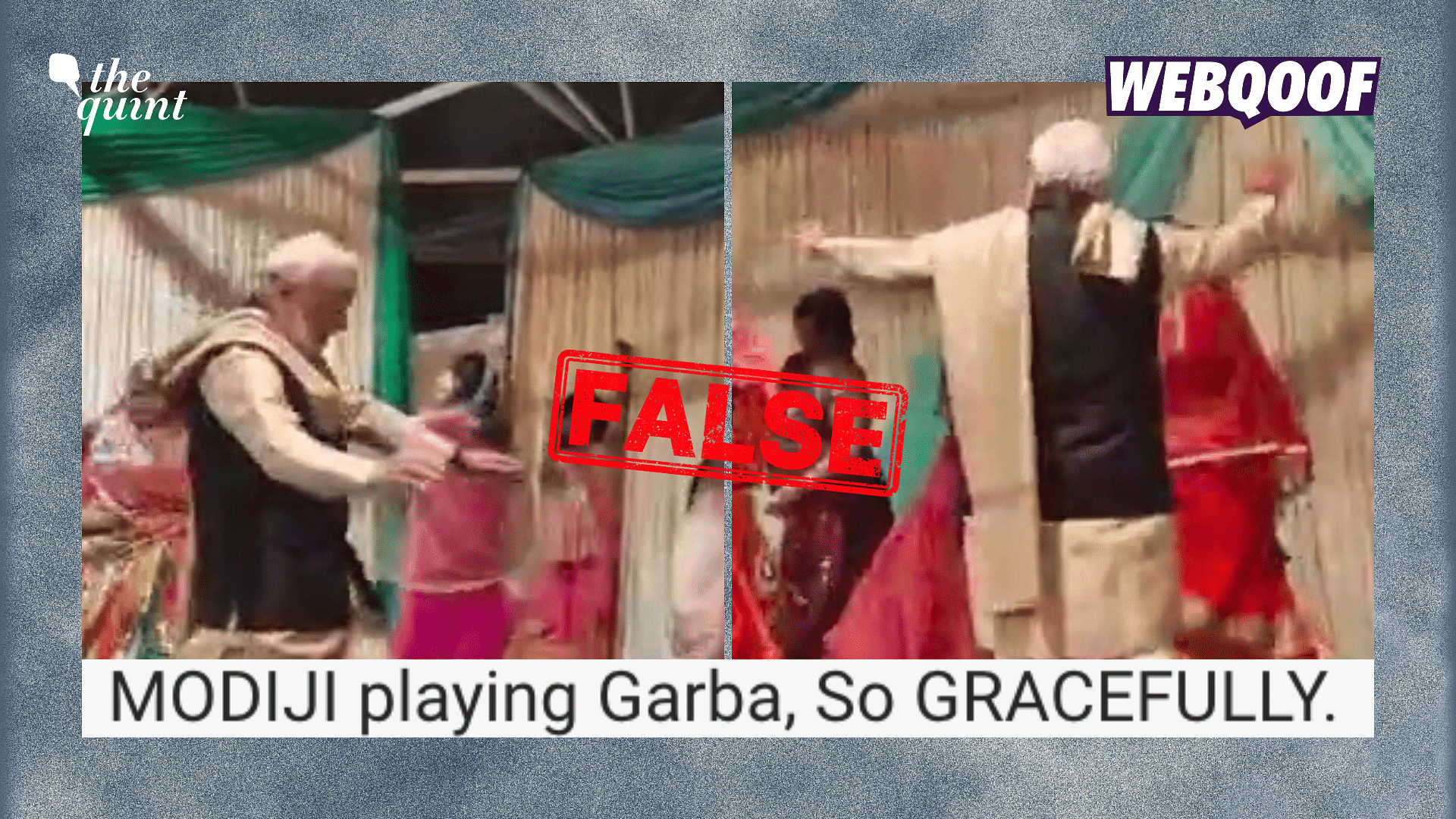 <div class="paragraphs"><p>A video of PM Modi's lookalike is being shared to claim that it shows the prime minister performing garba.</p></div>