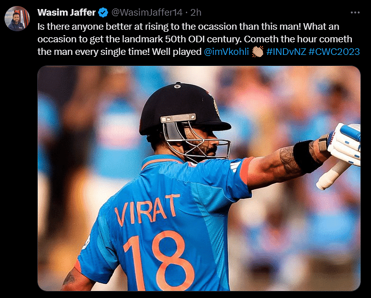 #INDvsNZ | From PM #Modi to movie stars, Indians unite to celebrate #ViratKohli's record-breaking 50th ODI century.