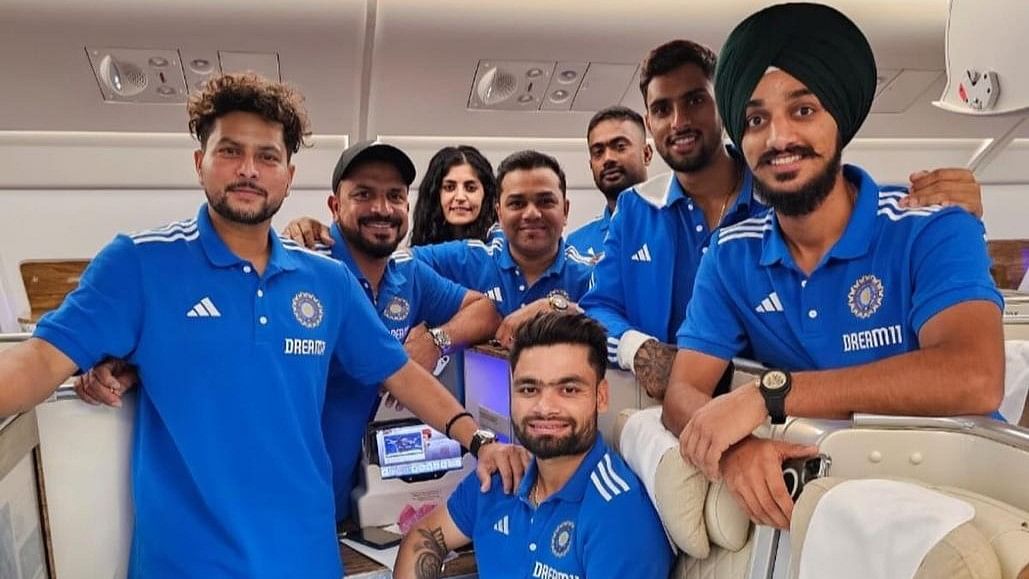 <div class="paragraphs"><p>Indian players leave for South Africa for their upcoming series.</p></div>