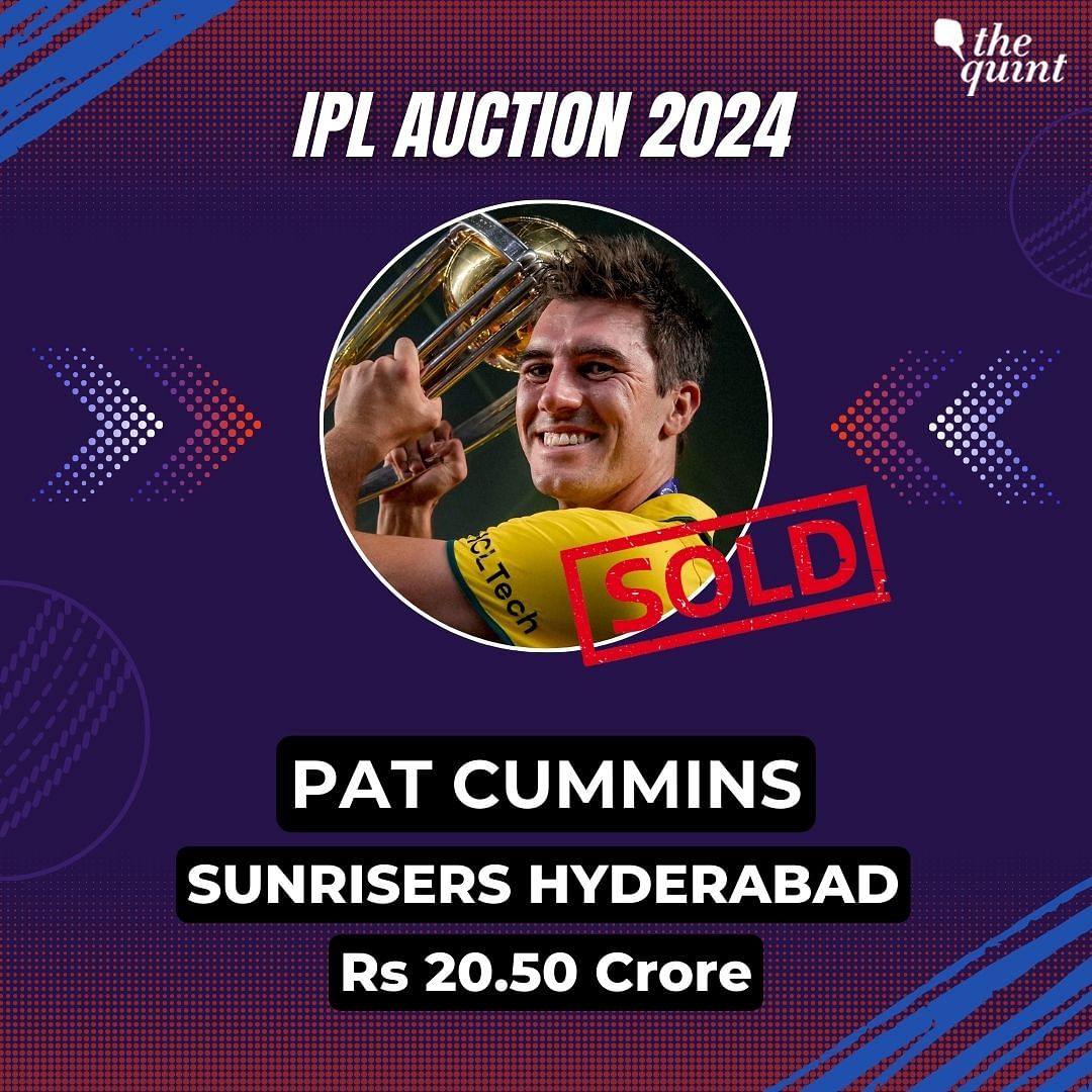 Pat Cummins has become most expensive player in IPL history after being bought by SRH for Rs 20.50 crore