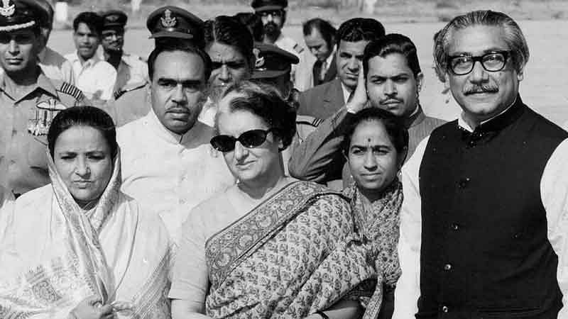 <div class="paragraphs"><p>Indira Gandhi and&nbsp;Sheikh Mujibur Rahman.</p></div>