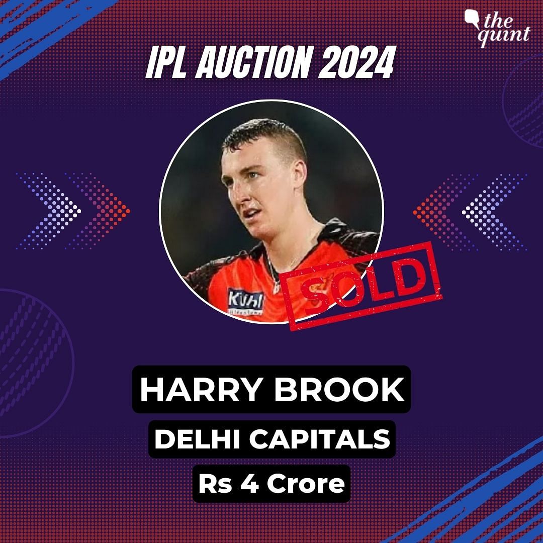 England's star cricketer Harry Brook has been bought by Delhi Capitals for Rs 4 crore.