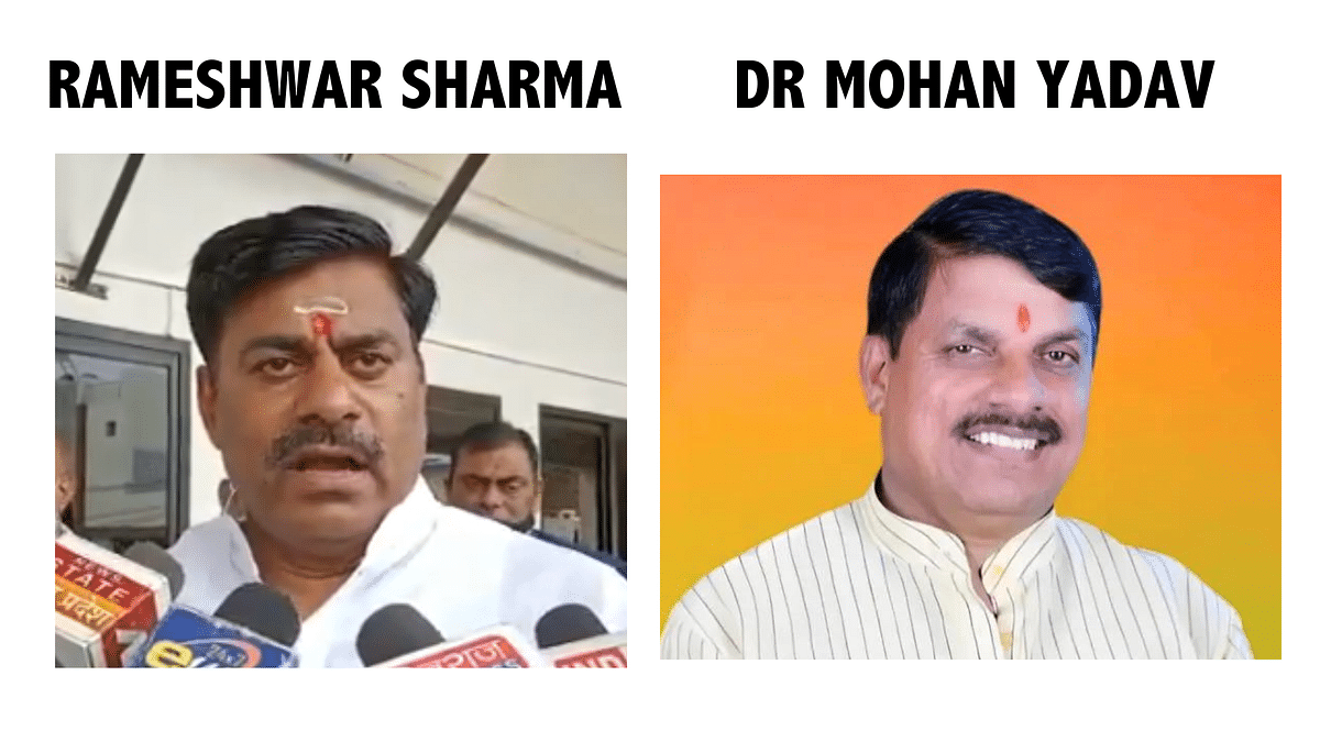 The video shows BJP MLA Rameshwar Sharma speaking against those raising 'anti-India' slogans and not Dr Mohan Yadav.