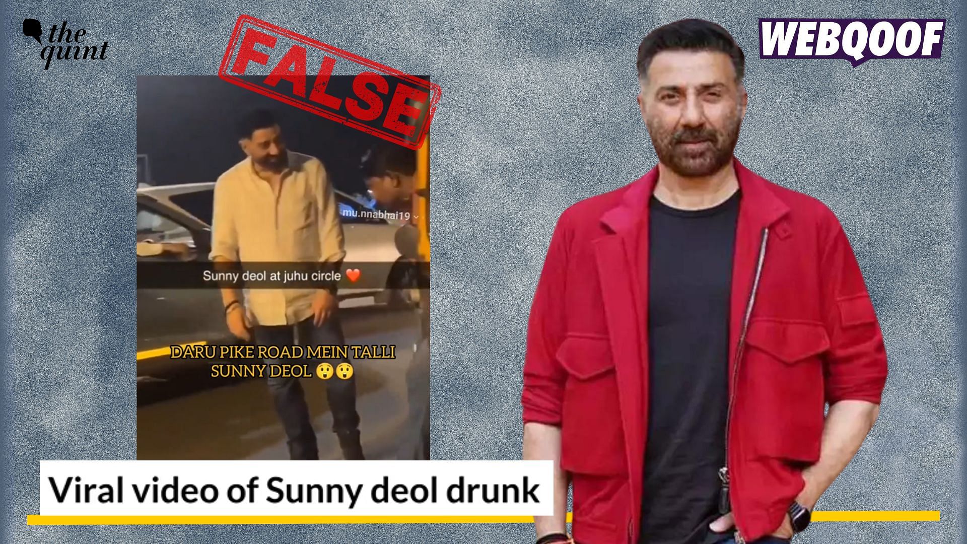 <div class="paragraphs"><p>Fact-check: A scene being shot for a movie is being shared to falsely claim that it shows Bollywood actor walking on the road in a 'drunk state'. </p></div>