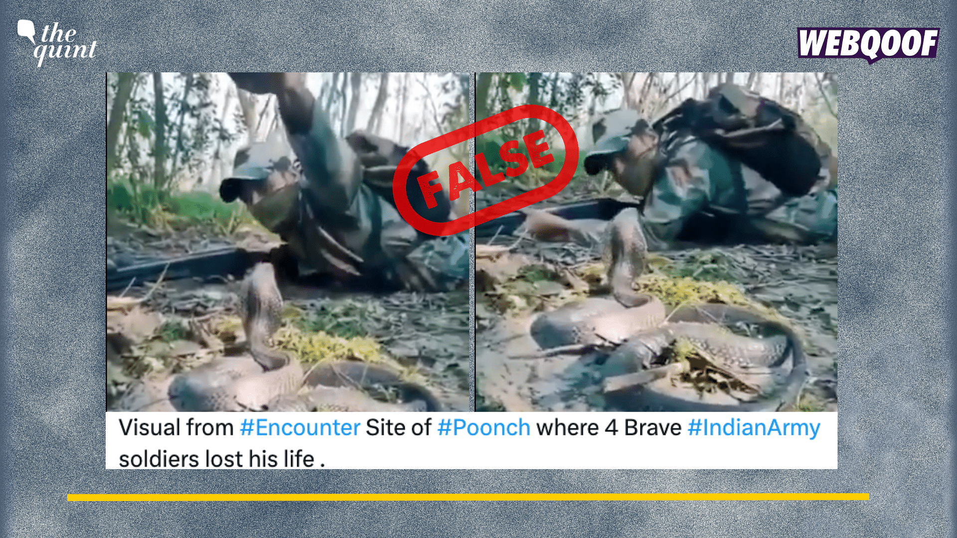 <div class="paragraphs"><p>Fact-Check: This claim is false. The video shows an Indonesian special armed forces soldier.&nbsp;</p></div>