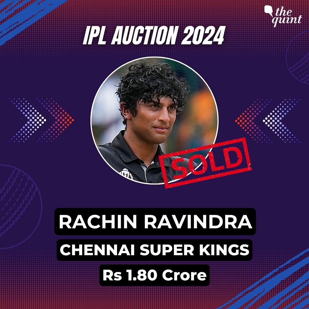 #IPLAuction2024: Rachin Ravindra will be donning Chennai's yellow this IPL season as CSK bought him for Rs 1.80 cr