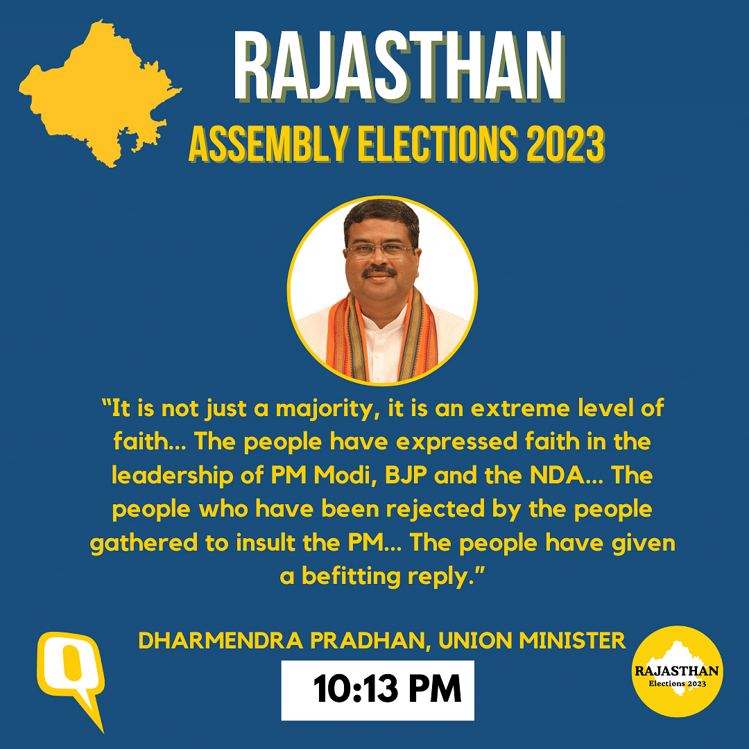 Rajasthan Election Results 2023 Live: Counting of votes continues, stay with us for all the latest updates.