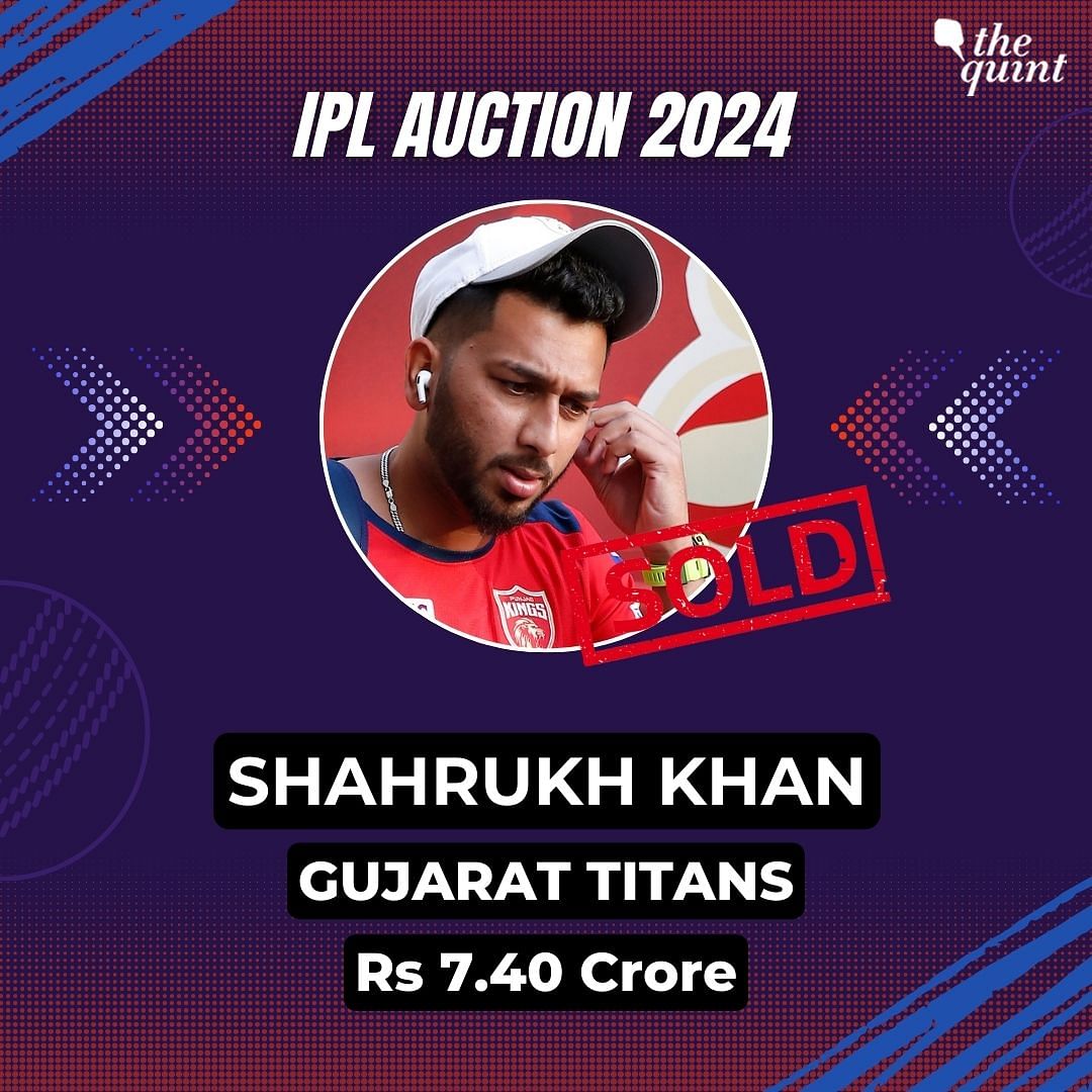 IPL 2024: Shahrukh Khan became Gujarat Titans' most expensive buy so far, being bought for Rs 7.40 crore.