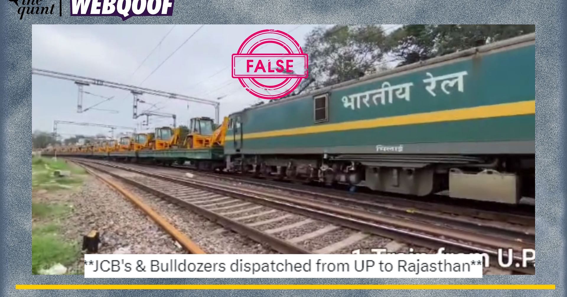 Does This Clip Show Train Carrying JCBs From UP to Rajasthan? No, It’s Old