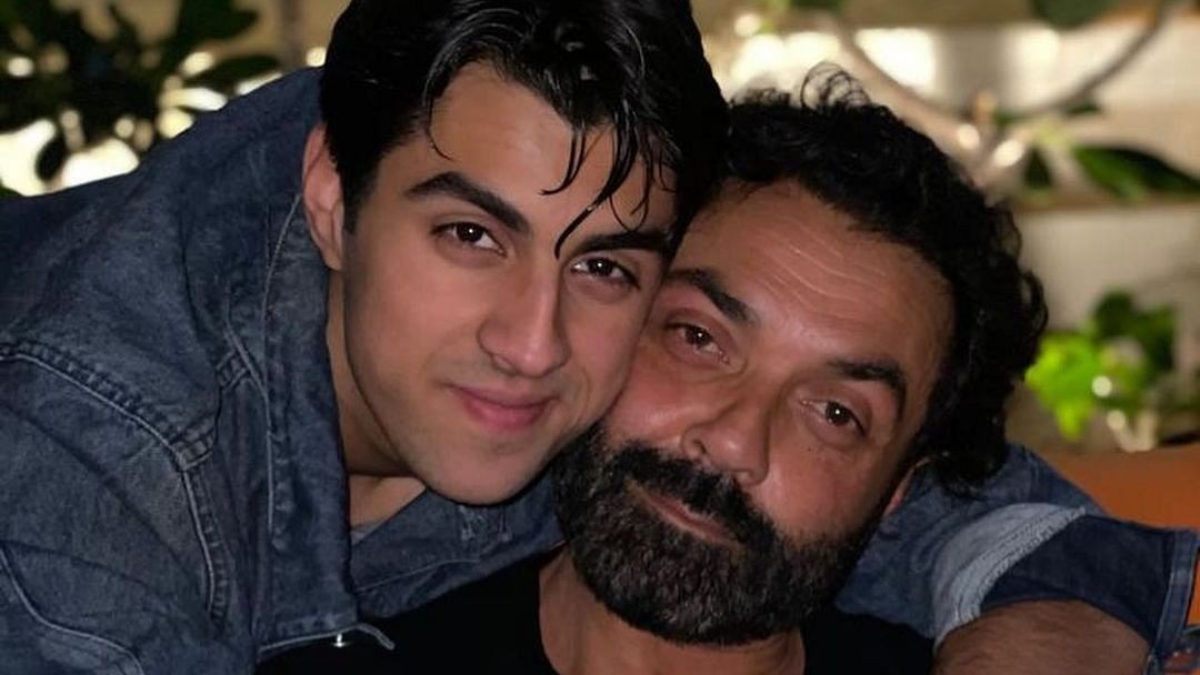 <div class="paragraphs"><p>Bobby Deol with his son.</p></div>