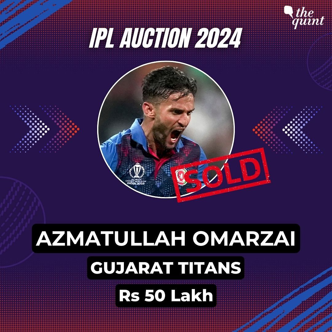 #IPL2024Auction | Gujarat Titans buy Afghanistan all-rounder Azmatullah Omarzai for his base price of Rs 50 lakh.  