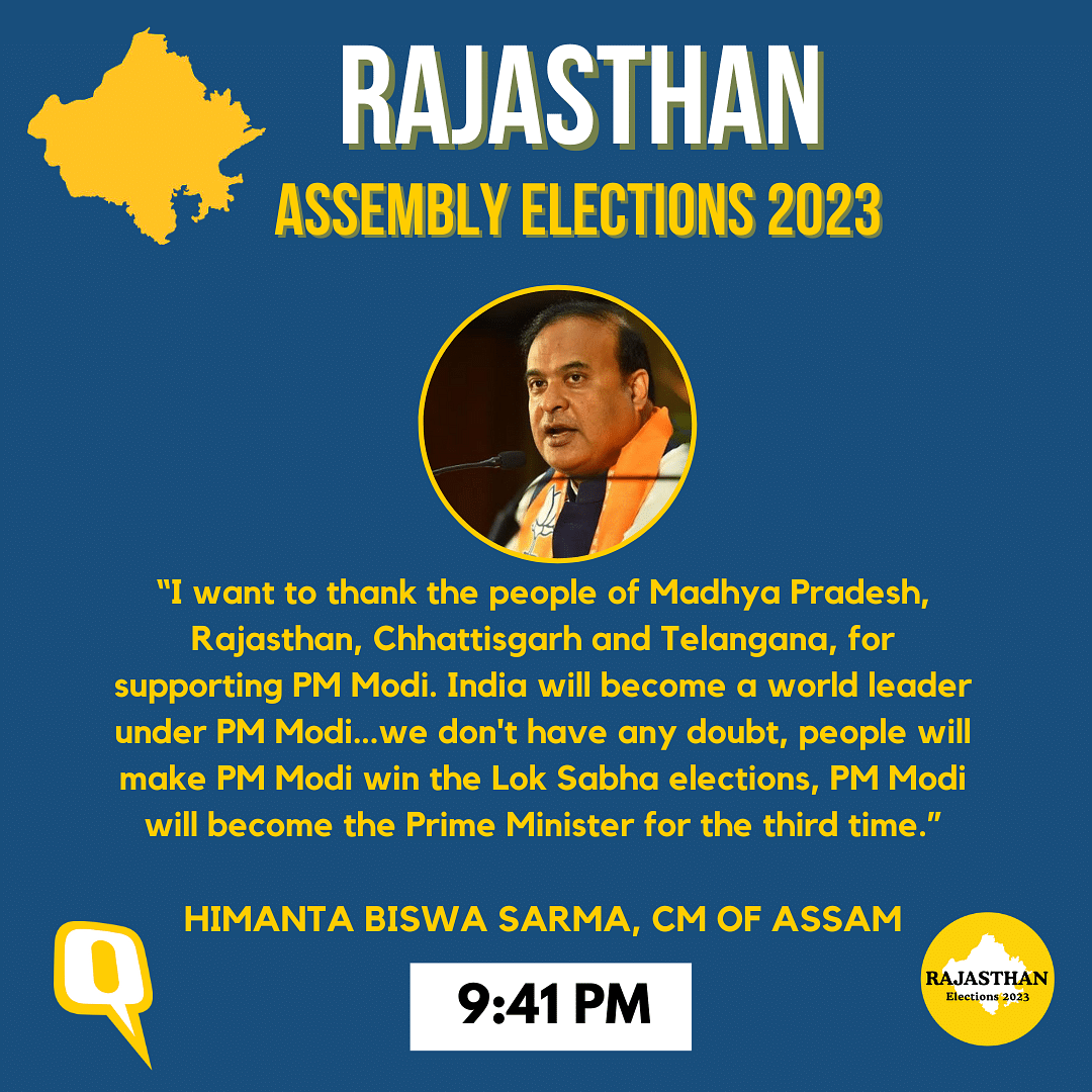 Rajasthan Election Results 2023 Live: Counting of votes continues, stay with us for all the latest updates.