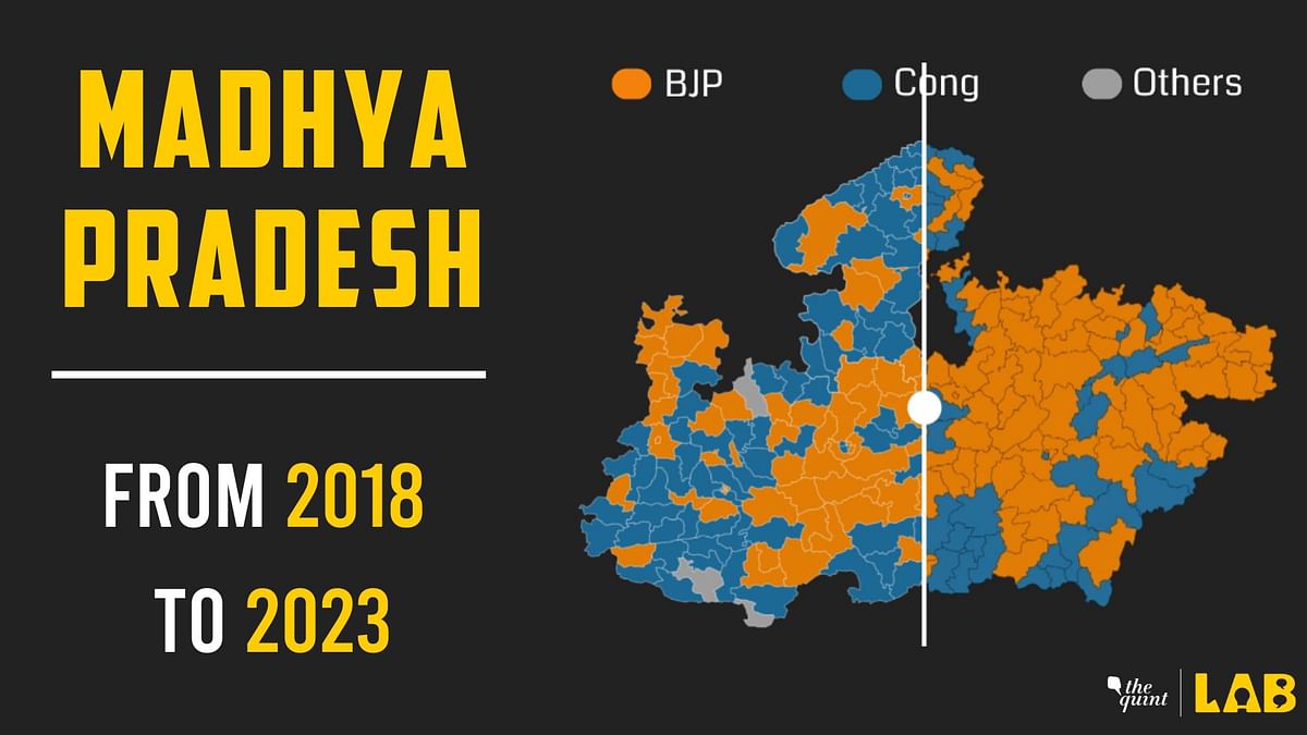 2018 vs 2023: Watch How BJP's Saffron Looms Over Congress' Blue in MP Election