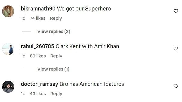 "We got our Superhero," an Instagram user wrote about Aamir Khan's son, Junaid.
