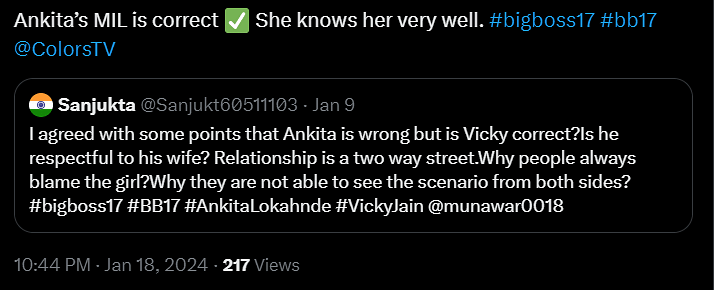 I'm sure you've been watching Ankita Lokhande's mother-in-law's interviews almost as much 'Bigg Boss' episodes.
