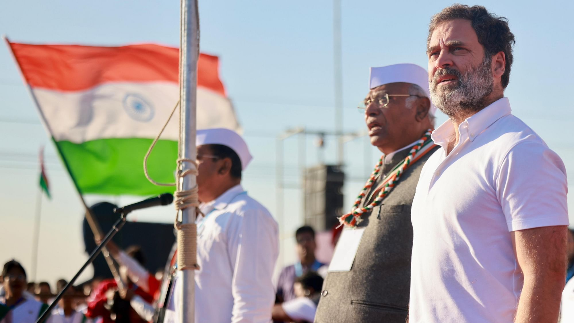 <div class="paragraphs"><p>Rahul Gandhi addressed a public meeting in Manipur, launching the Bharat Jodo Nyay Yatra.&nbsp;</p></div>