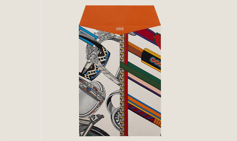 <div class="paragraphs"><p>Hermes is offering a silk-wrapped paper envelope as part of its high-end stationery collection.</p></div>