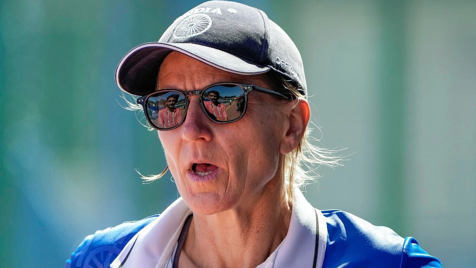 <div class="paragraphs"><p>Janneke Schopman was frustrated with umpiring decisions in the India vs Japan match.</p></div>