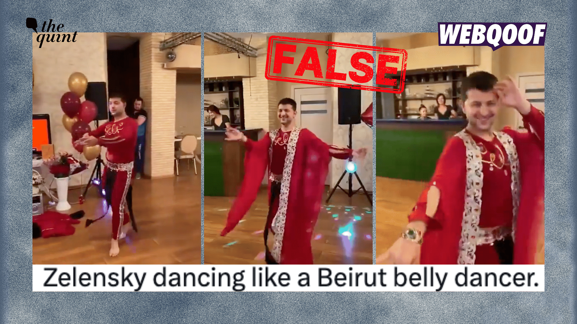 <div class="paragraphs"><p>The video is a deepfake and does not show Zelenskyy dancing.</p></div>