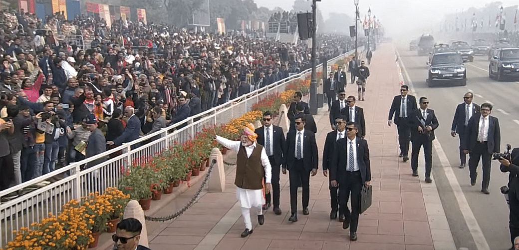 French President Emmanuel Macron is the chief guest at this year’s Republic Day Parade. Watch live updates.