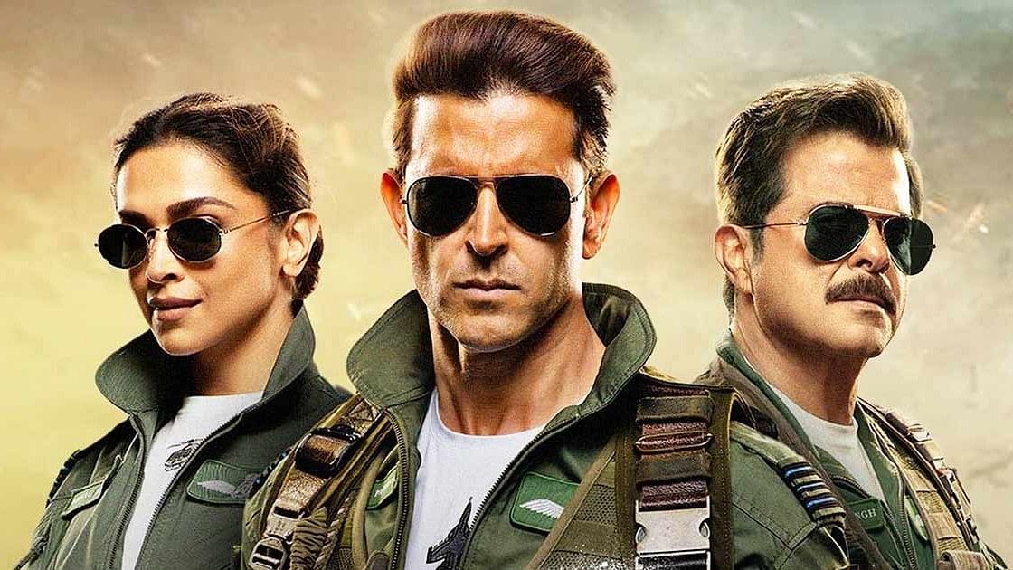 <div class="paragraphs"><p>Deepika Padukone, Hrithik Roshan and Anil Kapoor in a poster from <em>Fighter</em>.</p></div>