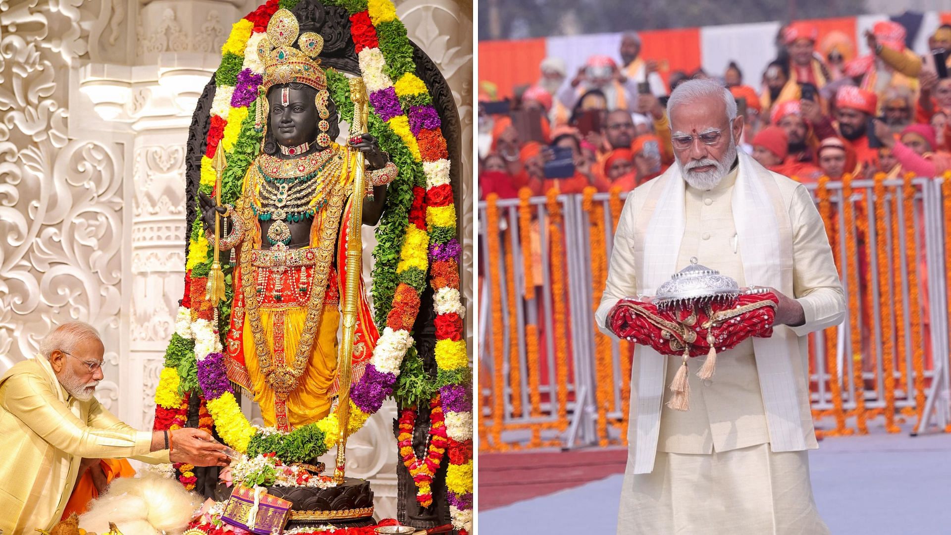 <div class="paragraphs"><p>'Ram Has Finally Come': Ayodhya Temple Opens as PM Modi Performs Pran Pratishtha</p></div>
