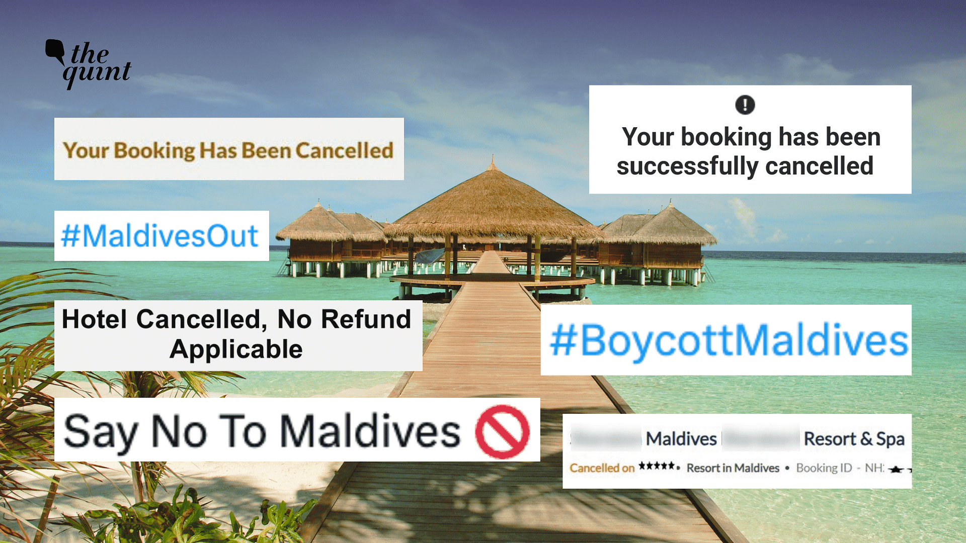 <div class="paragraphs"><p>Amid a diplomatic row between India and the Maldives, social media users began sharing screenshots of their trip cancellations.</p></div>