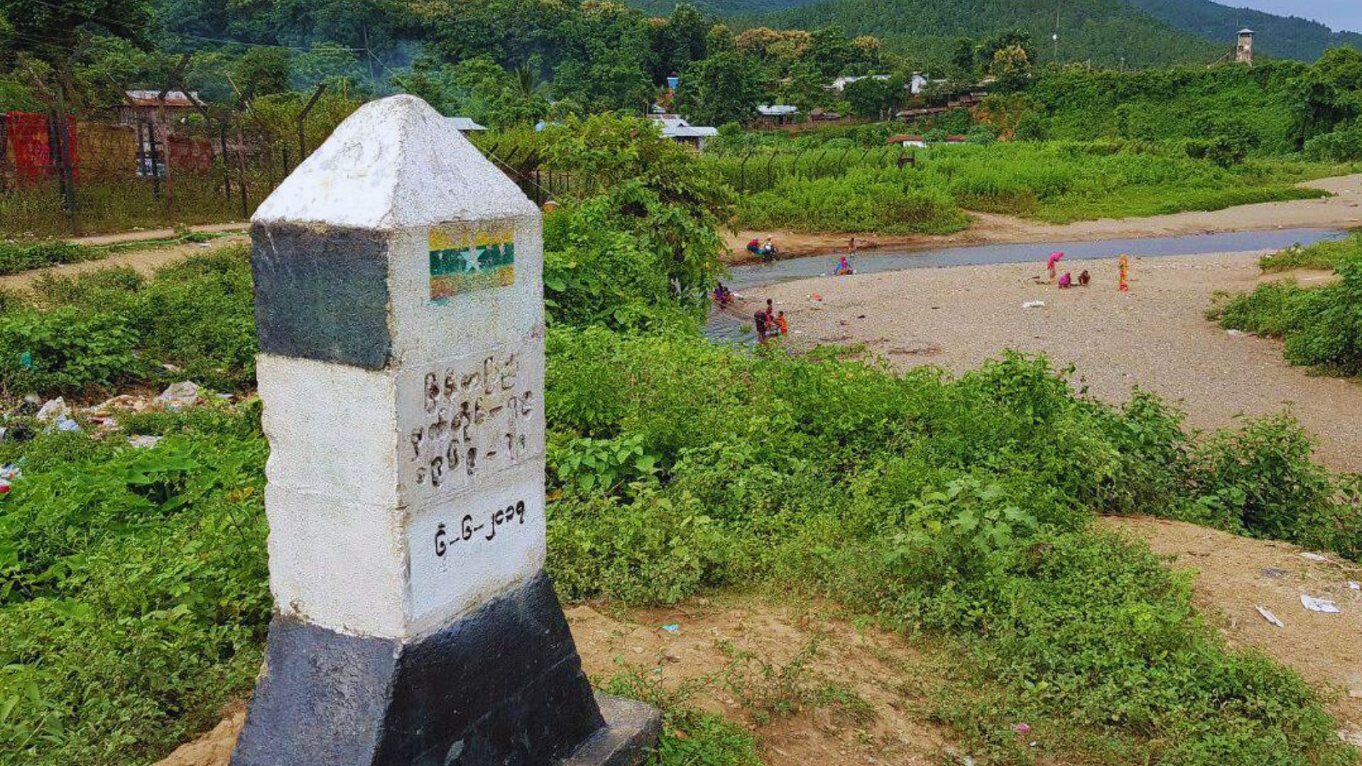 <div class="paragraphs"><p>One of the original pillars demarcating Manipur's border with Myanmar.</p></div>