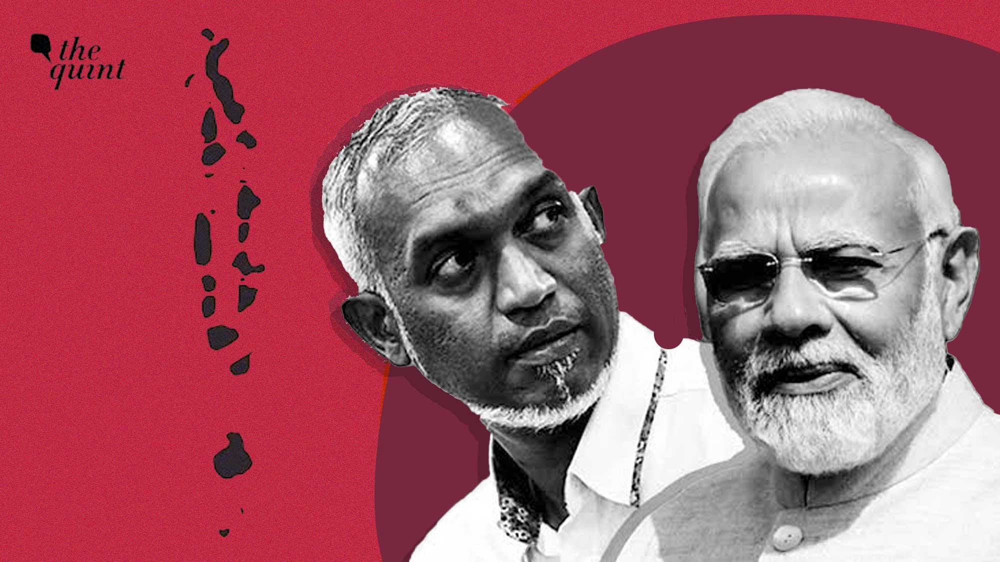 <div class="paragraphs"><p>Prime Minister Narendra Modi and newly-elected Maldivian President Mohamed Muizzu.</p></div>