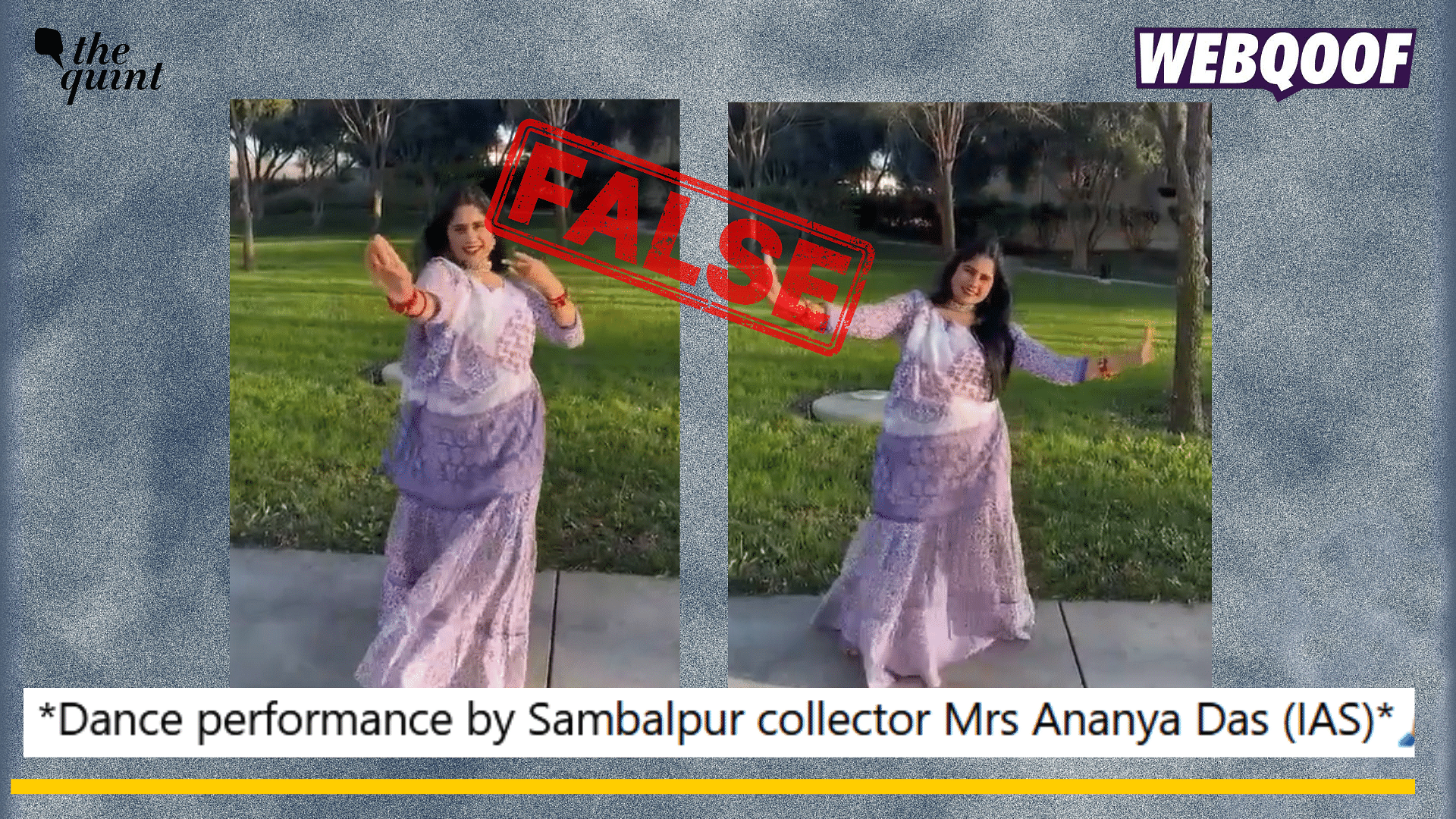 <div class="paragraphs"><p>Fact-check: This video does not show Sambalpur district collector Ananya Das dancing on a song about lord Ram.</p></div>