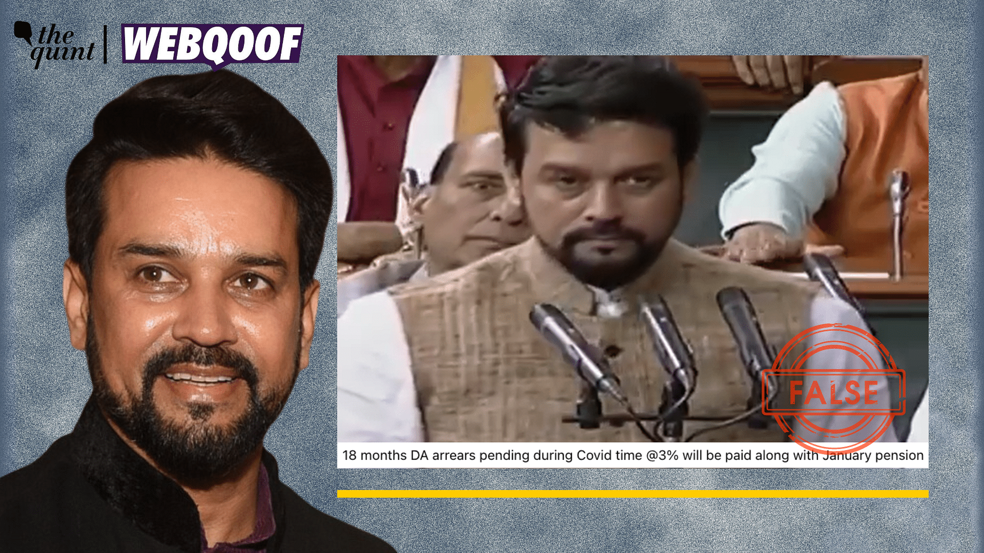 <div class="paragraphs"><p>Fact-Check |Anurag Thakur video is altered and is being shared with a false claim.</p></div>