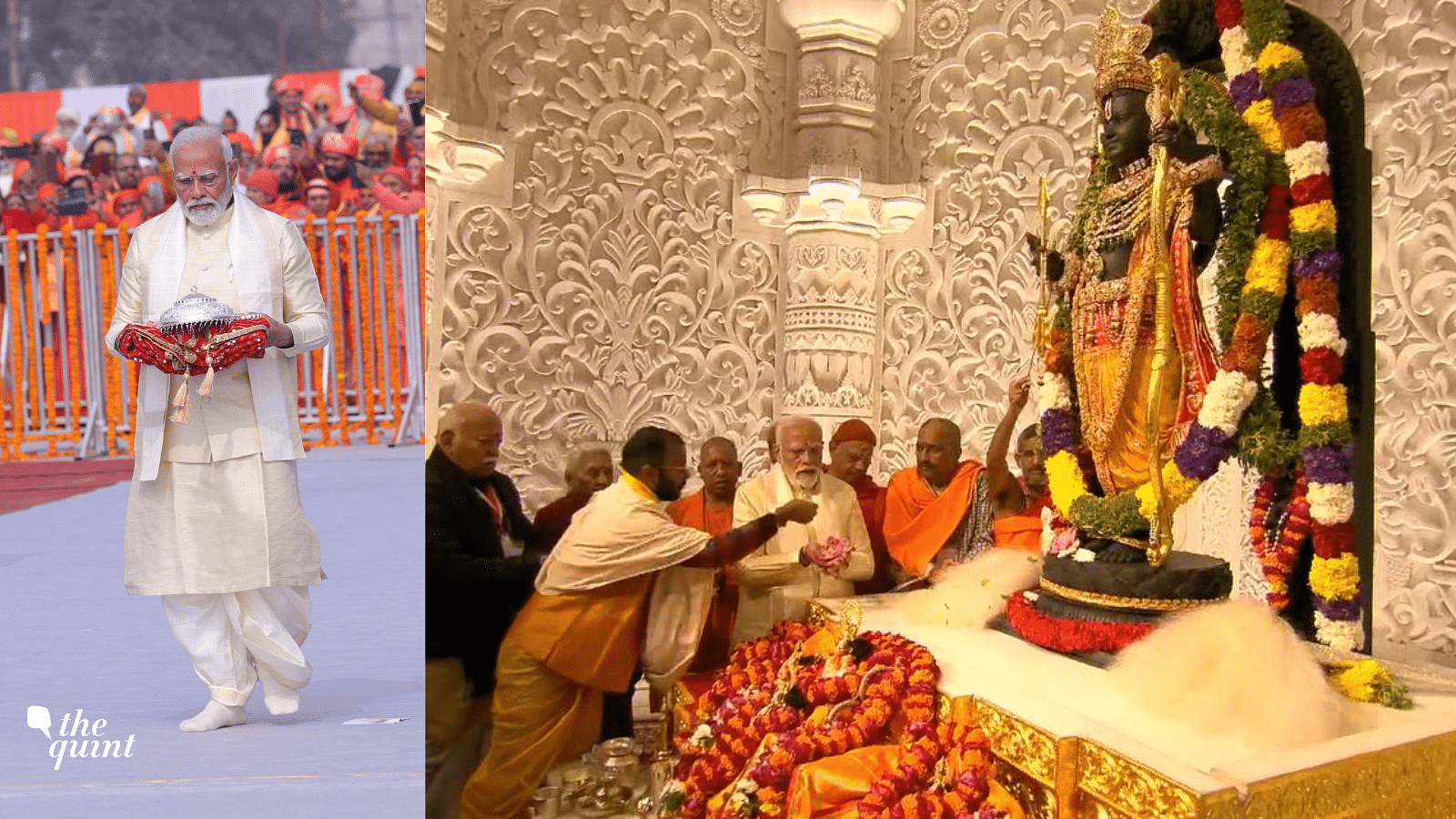<div class="paragraphs"><p>Prime Minister Narendra Modi at the consecration of the Ram Mandir in Ayodhya on 22 January 2024.</p></div>
