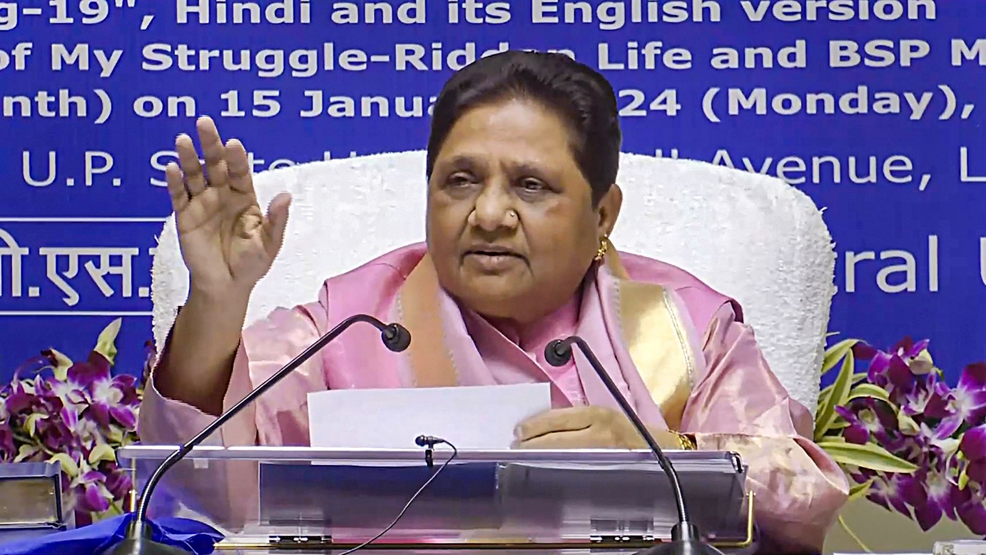<div class="paragraphs"><p>'BSP to Go Solo in Lok Sabha, May Think of Alliance After Polls': Mayawati</p></div>