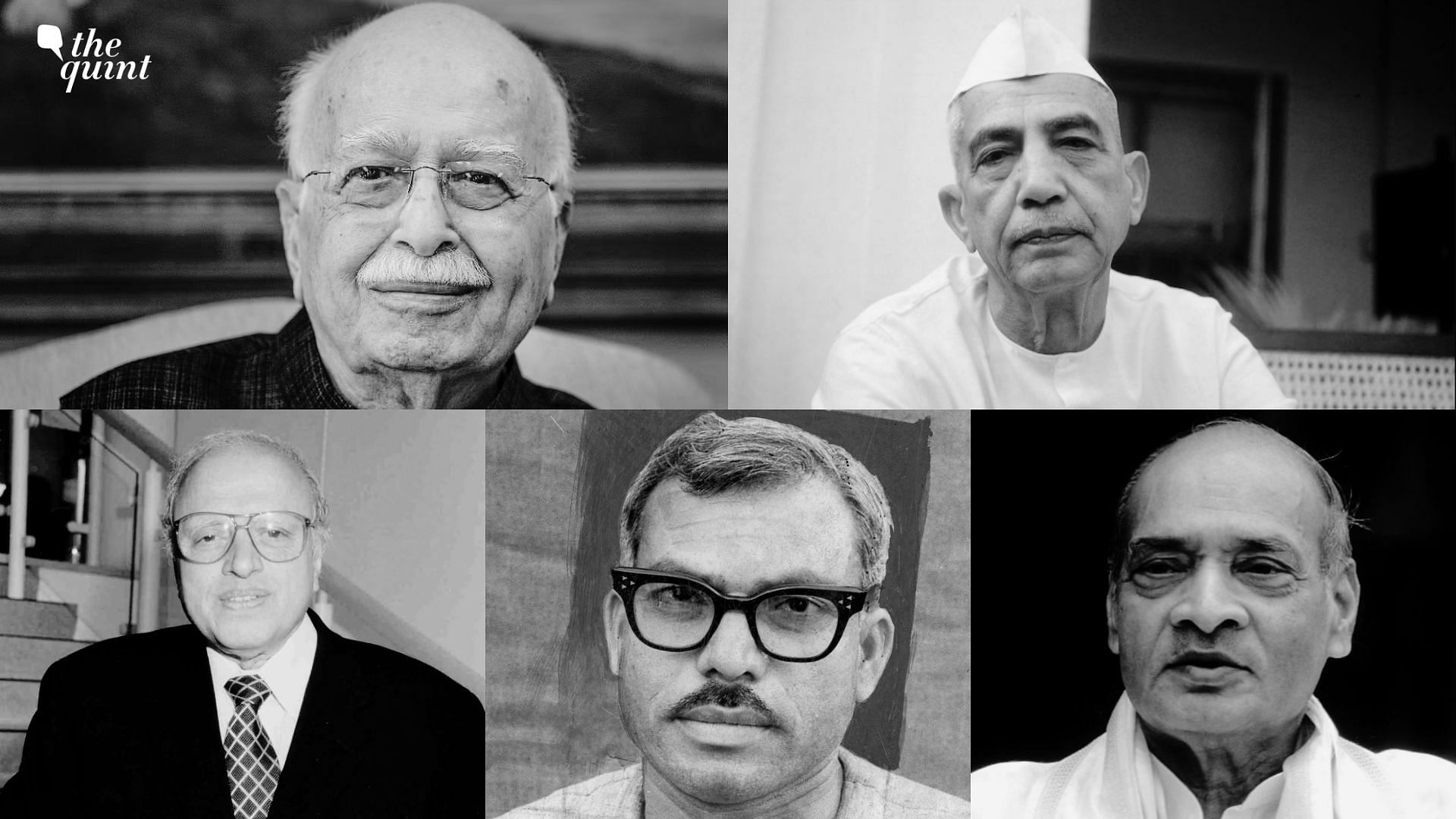 <div class="paragraphs"><p>From left, clockwise: L K Advani,&nbsp;Charan Singh,&nbsp;P V Narasimha Rao, Karpoori Thakur, and&nbsp;M S Swaminathan.</p></div>