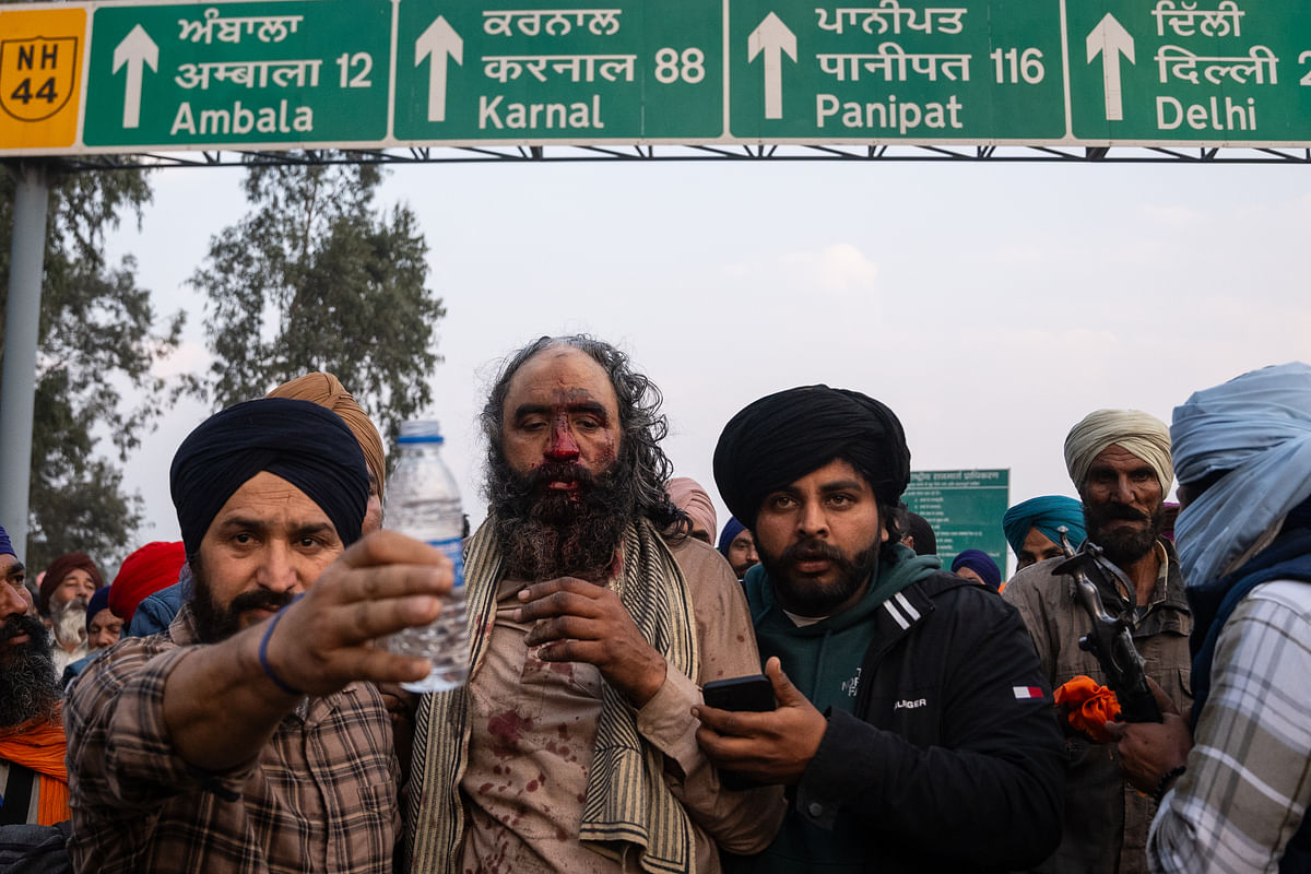 "They can fire all the tear gas available to them but nothing will deter us from this path," say the farmers.