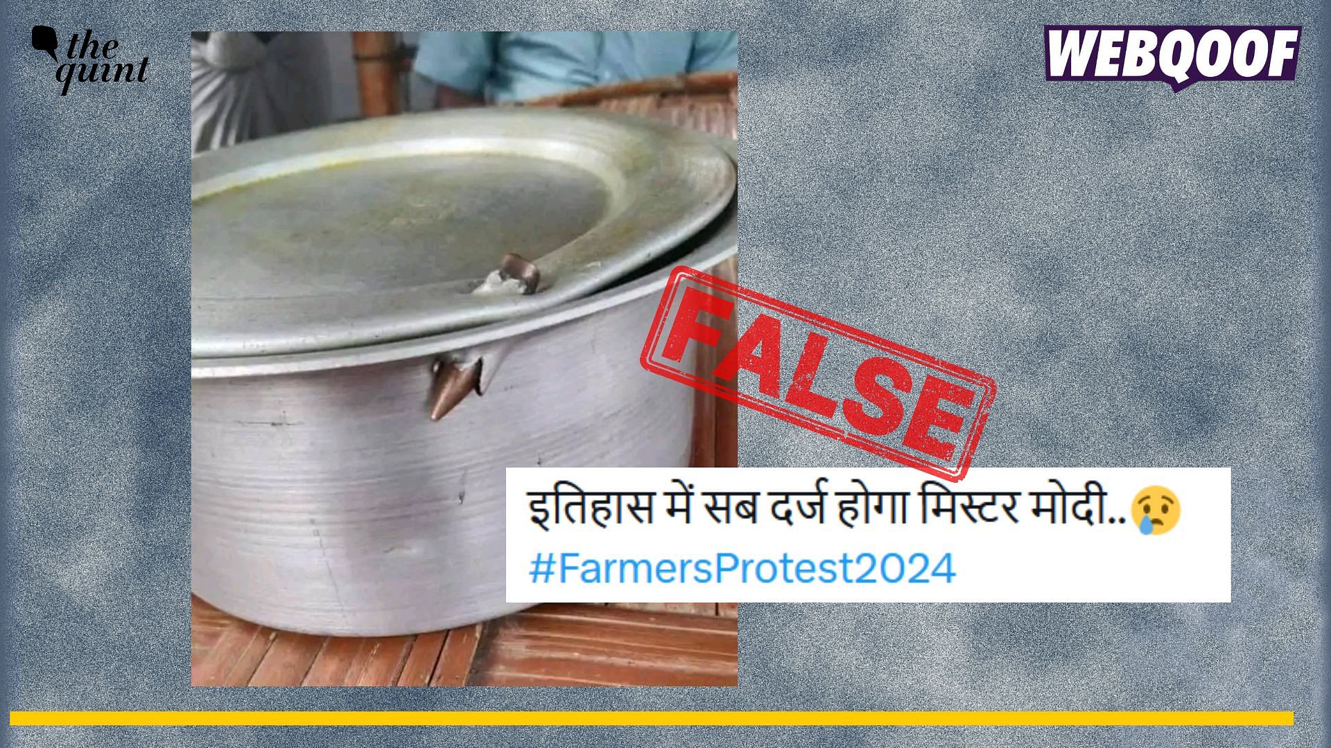 <div class="paragraphs"><p>Fact-check: An unrelated image from Bangladesh showing a bullet piercing a utensil is being linked to the ongoing farmers' protests in India.</p></div>