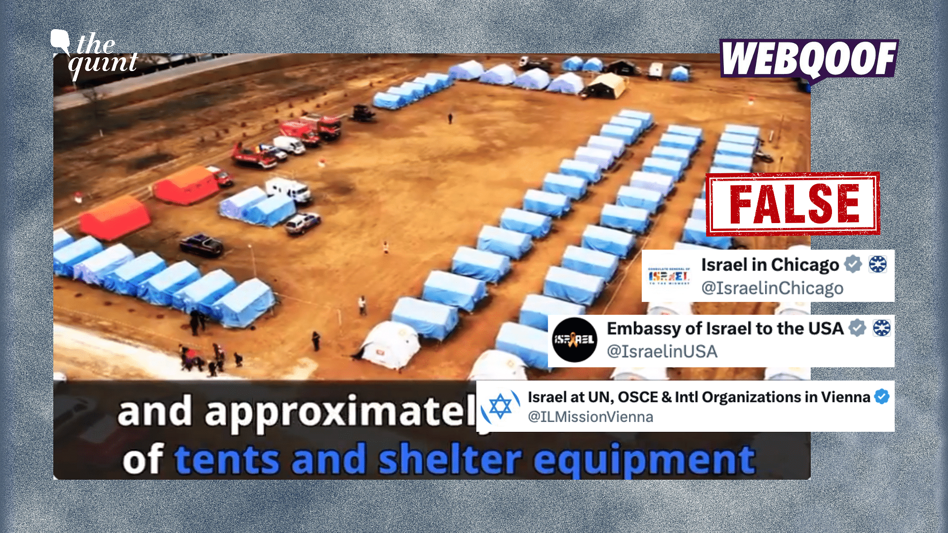 <div class="paragraphs"><p>This clip showing tents and shelter equipment has no connection to Israel, Palestine, or Hamas.</p></div>