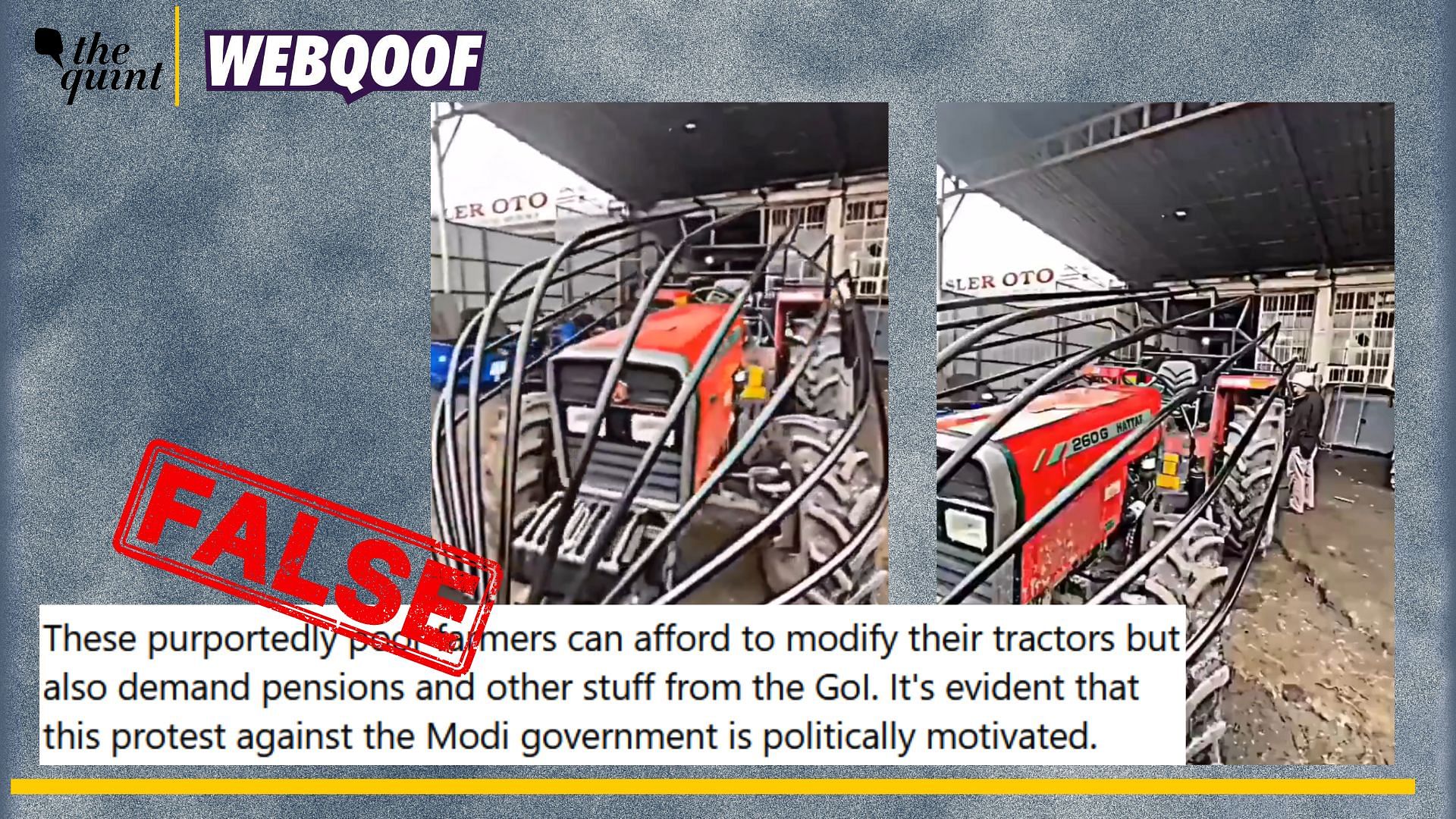 <div class="paragraphs"><p>Fact-Check: An old video of a modified tractor from Turkey is being falsely shared to farmers' protests in Delhi.</p></div>